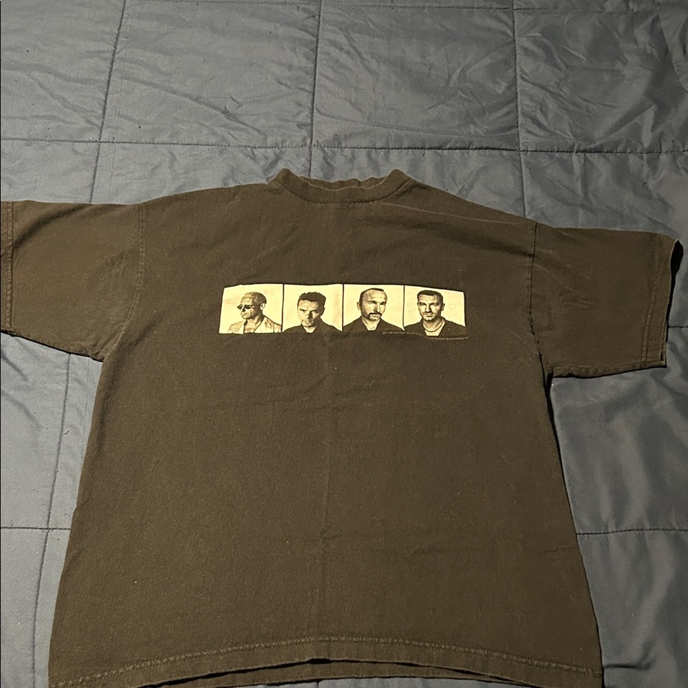 Black Graphic Shirt U2 Popmart tour 1997 L